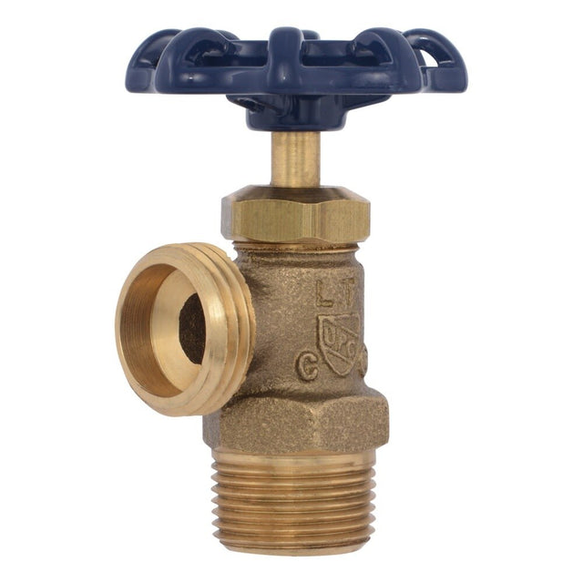 Eastman 20273 3/4 in. MIP Brass Boiler Drain Valve with MHT Outlet