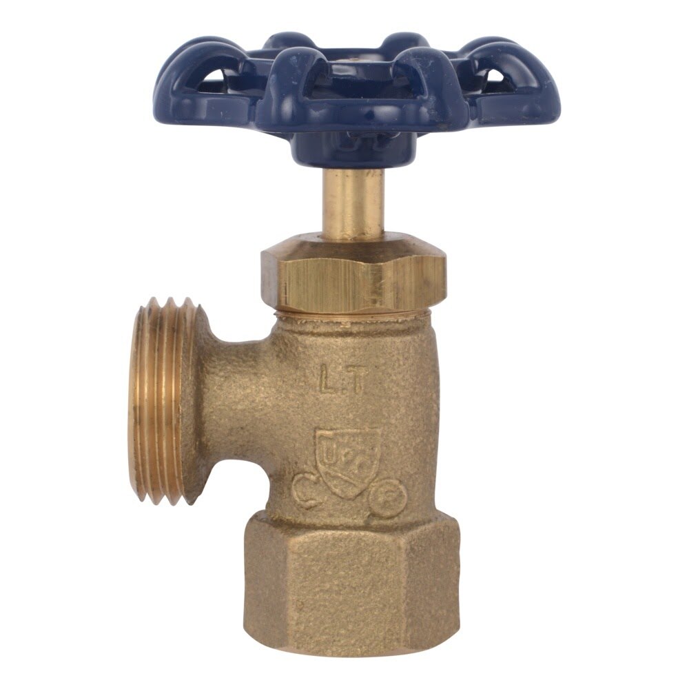 Eastman 20281 1/2 in. FIP Brass Boiler Drain Valve with Male Hose Thread Outlet - 3