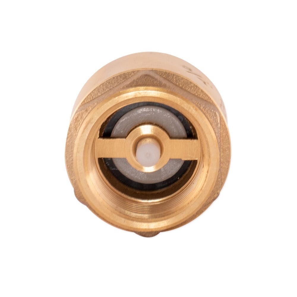 Eastman 20403LF 3/4 in. IPS Brass In-Line Check Valve for Backflow Prevention - 4