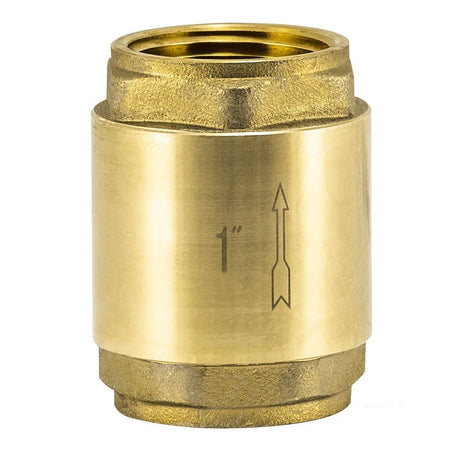 Eastman 20405LF 1 in IPS Lead Free Brass In-Line Check Valve for Backflow Prevention