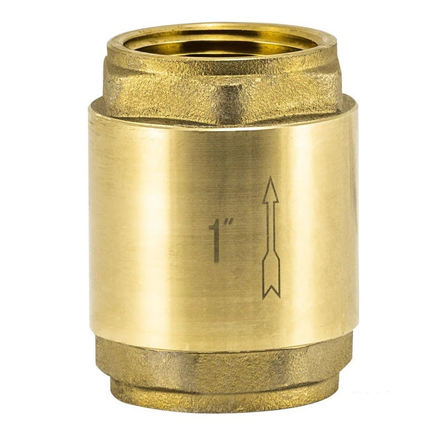 Eastman 20405LF 1 in IPS Lead Free Brass In-Line Check Valve for Backflow Prevention