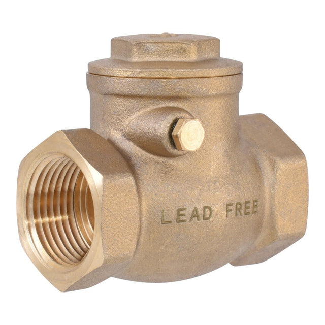 Eastman 20423LF 3/4 in. IPS Lead Free Brass Swing Check Valve