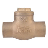 Eastman 20443LF 3/4 in Brass C x C Sweat Swing Check Valve - 2