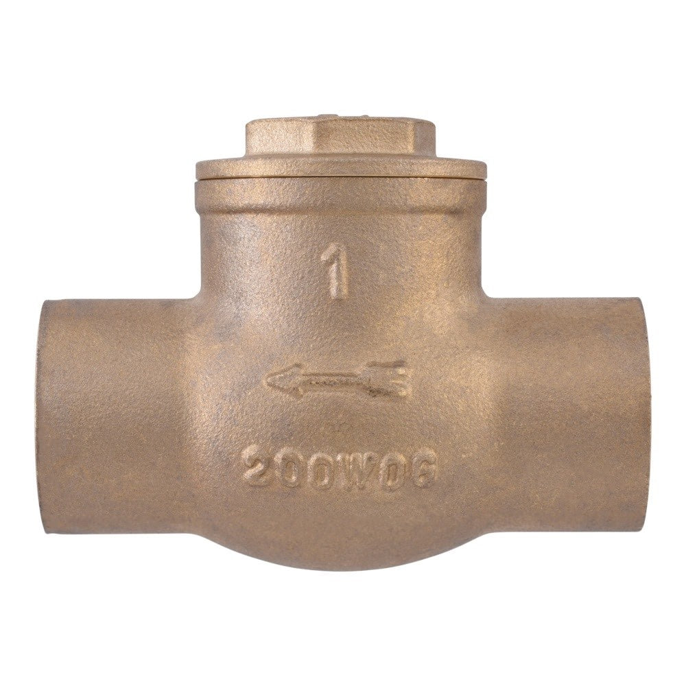 Eastman 20445LF 1 in C x C Lead Free Brass Sweat Swing Check Valve - 2