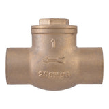Eastman 20445LF 1 in C x C Lead Free Brass Sweat Swing Check Valve - 2