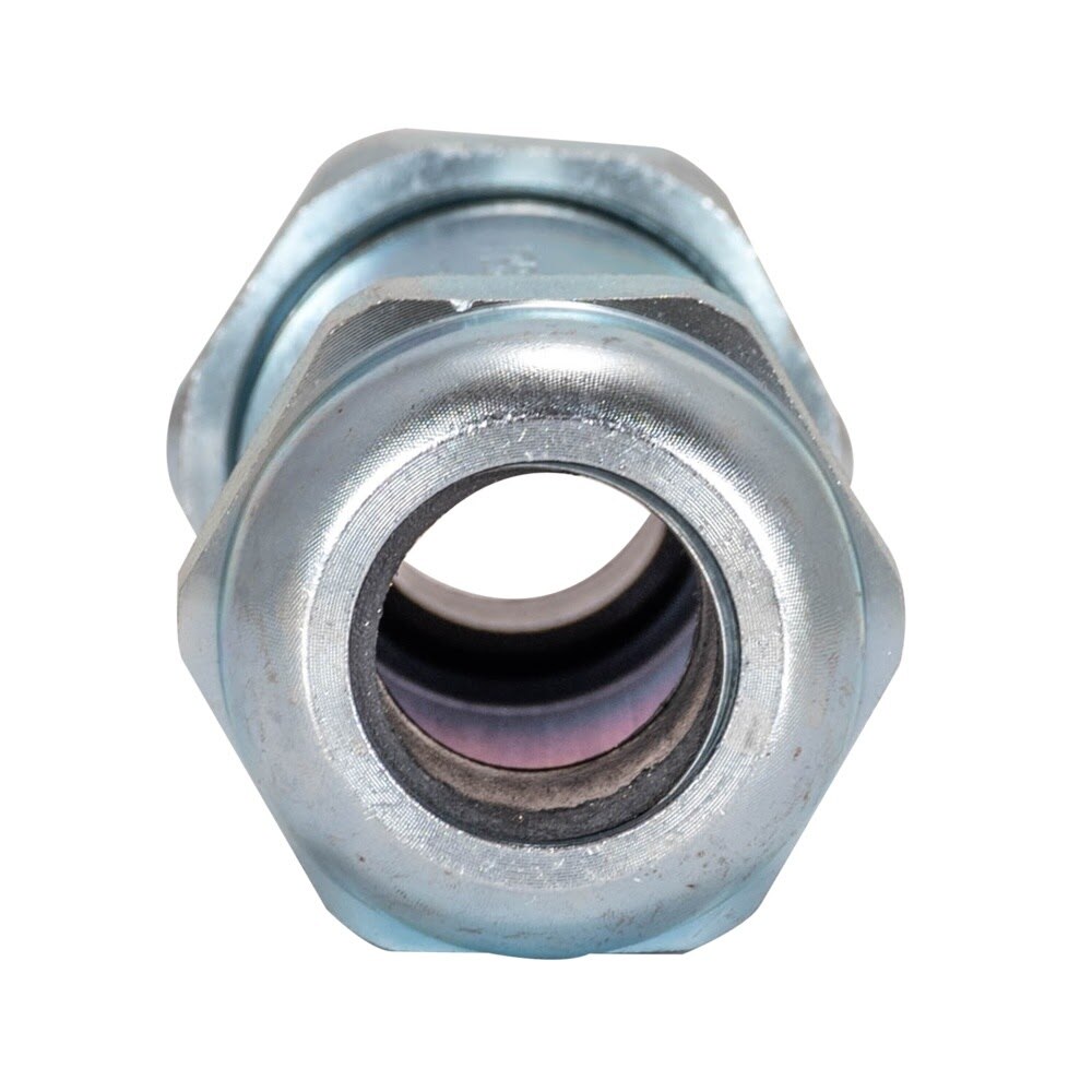 Eastman 20562 1/2 in. IPS 3-7/8 in. Long Pattern Galvanized Compression Coupling for Pipe Repair - 2