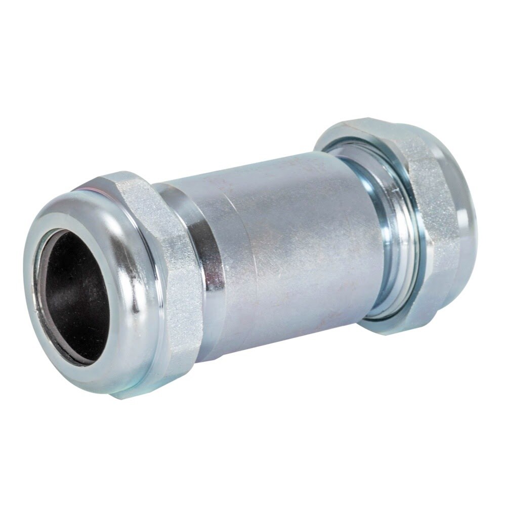 Eastman 20566 1 in. IPS 4-3/8 in. Length Galvanized Long Pattern Compression Coupling