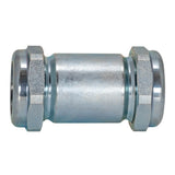 Eastman 20568 1-1/4 in. x 4-5/8 in. Long Pattern Galvanized Steel Compression Coupling - 3