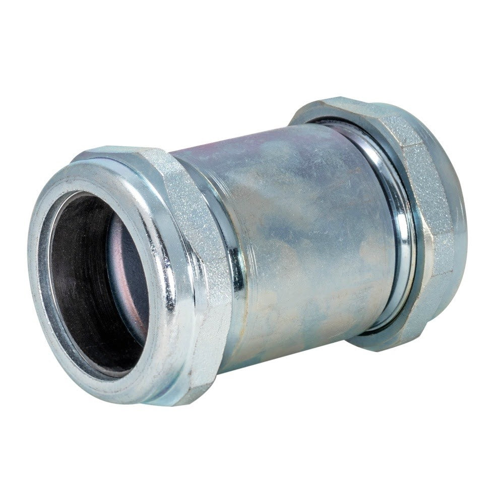 Eastman 20572 2 in. IPS x 5-1/2 in. Galvanized Steel Long Pattern Compression Coupling