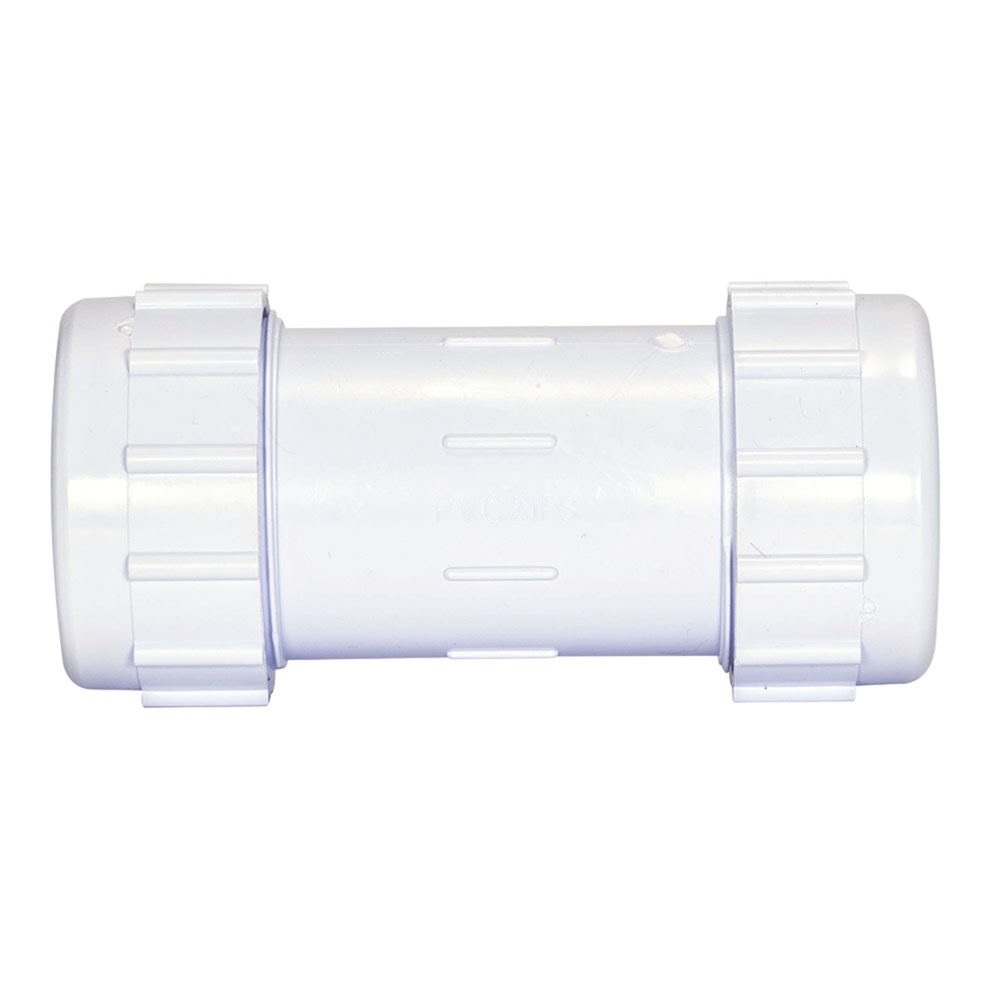 Eastman 20593 2 in IPS PVC Schedule 40 Compression Coupling for Pipe Repair - 3
