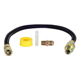 Eastman 20BE52V05124K 1/2 in. OD x 24 in. Black Stainless Steel Gas Log Kit with EFV - 3