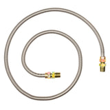 Eastman 20SS505060 1/2 in OD x 60 in Stainless Steel Gas Connector MIP x MIP