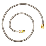 Eastman 20SS515072 1/2 in OD x 72 in Stainless Steel Gas Connector FIP x MIP