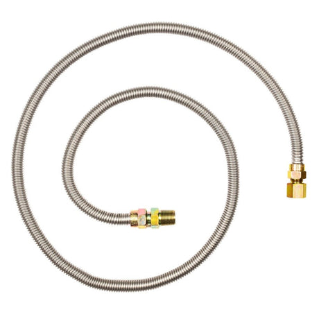 Eastman 20SS515072 1/2 in OD x 72 in Stainless Steel Gas Connector FIP x MIP