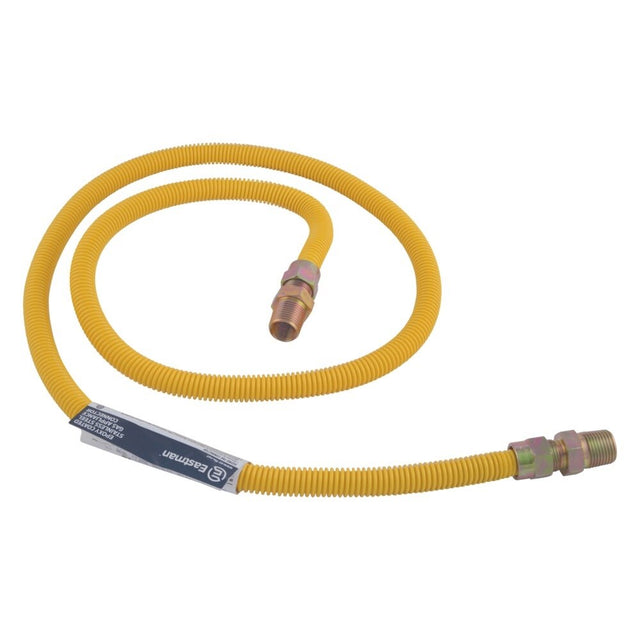 Eastman 20YE505060B 60 in. 1/2 in. OD Stainless Steel Gas Connector with 1/2 in. MIP Ends