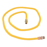 Eastman 20YE505072 1/2 in. OD x 72 in. Yellow Stainless Steel Gas Connector with 1/2 in. MIP Ends
