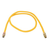 Eastman 20YE505072 1/2 in. OD x 72 in. Yellow Stainless Steel Gas Connector with 1/2 in. MIP Ends - 3