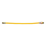 Eastman 20YE50V024B 1/2 in. OD x 24 in. Yellow Stainless Steel EFV Gas Connector MIP x MIP - 2