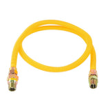 Eastman 20YE50V048B 1/2 in. OD x 48 in. Yellow Stainless Steel Gas Connector with ArmorBoost EFV - 2