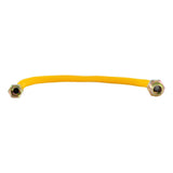Eastman 20YE51V024B 1/2 in x 24 in Yellow Stainless Steel Gas Connector with EFV - 3