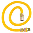 Eastman 20YE51V036B 1/2 in. x 36 in. Yellow Stainless Steel Gas Connector with EFV