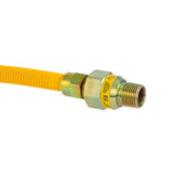 Eastman 20YE51V048B 1/2 in. OD x 48 in. Yellow Stainless Steel Gas Connector with EFV - 2