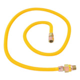 Eastman 20YE51V060B 1/2 in FIP x 1/2 in MIP 60 in Stainless Steel Gas Connector with EFV