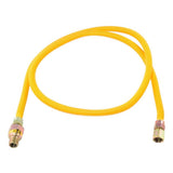 Eastman 20YE51V072B 72 in. Yellow Stainless Steel Gas Connector with EFV 1/2 in. FIP x 1/2 in. MIP - 2