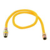 Eastman 20YE51V448B 1/2 in. OD x 48 in. Coated Stainless Steel Gas Connector with EFV - 2