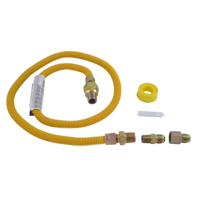 Eastman 20YE52V05148K 1/2 in. OD 48 in. Gas Dryer Installation Kit with EFV, Leak Detector and PTFE Tape