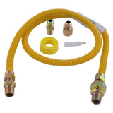 Eastman 20YE52V05148K 1/2 in. OD 48 in. Gas Dryer Installation Kit with EFV, Leak Detector and PTFE Tape - 2