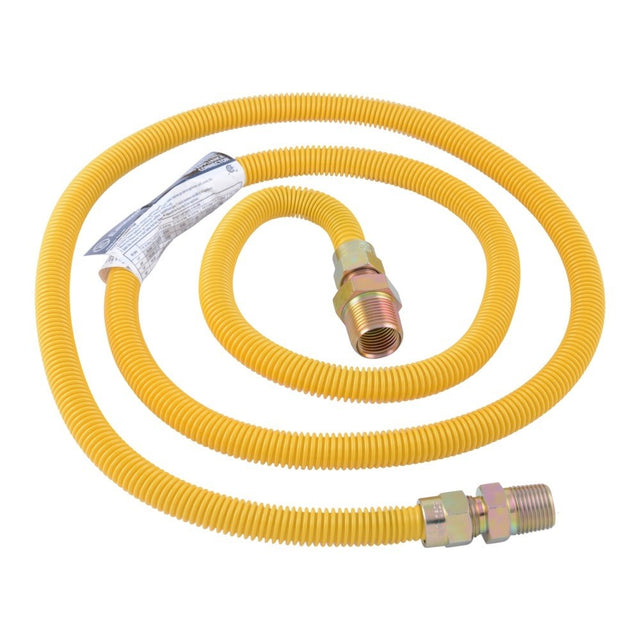 Eastman 20YE545072B 72 in 1/2 in OD Stainless Steel Gas Connector 3/4 in MIP x 1/2 in MIP