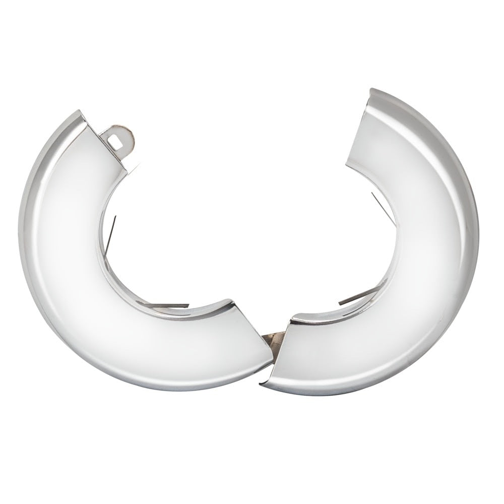 Eastman 25733 3/4 in IPS Heavy Duty Split Escutcheon Plate for Floor and Ceiling Chrome Plated - 3