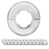 Eastman 25736 1-1/2 in IPS Heavy Duty Split Escutcheon Plate for Floor and Ceiling Chrome Plated - 3