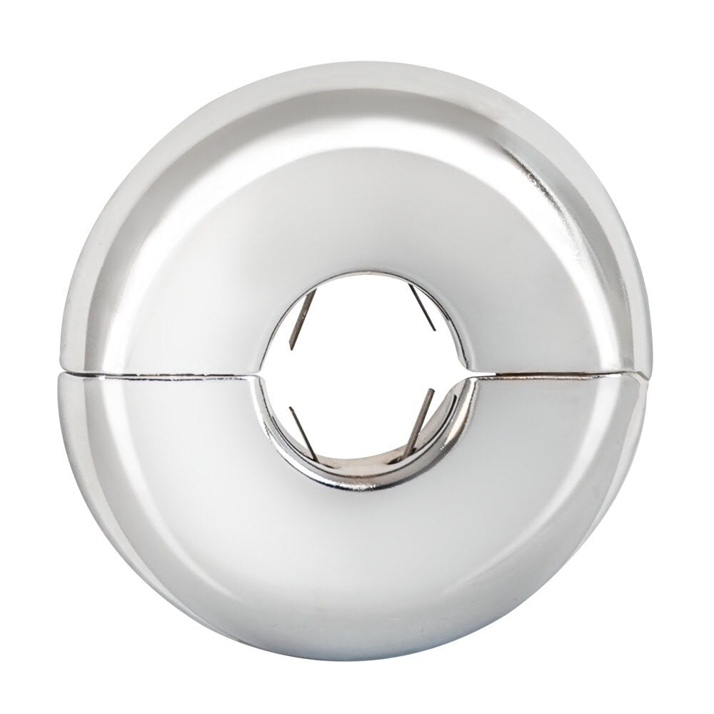 Eastman 25738 5/8 in. OD Chrome Plated Split Escutcheon for Floor and Ceiling - 2