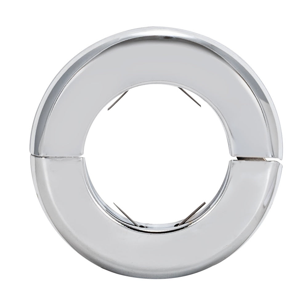 Eastman 25744 2-1/8 in. OD Heavy Duty Split Escutcheon Floor and Ceiling Plate Chrome Plated - 2