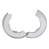 Eastman 25744 2-1/8 in. OD Heavy Duty Split Escutcheon Floor and Ceiling Plate Chrome Plated - 3