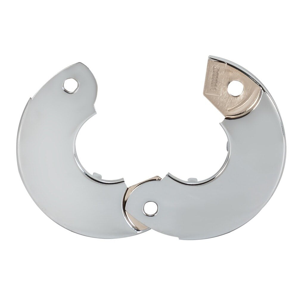 Eastman 25745 3/4 in. IPS Chrome-Plated Steel Split Escutcheon Ring for Floor and Ceiling - 3