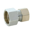 Eastman 25840LF 1/2 in FIP x 3/8 in OD Compression Brass Chrome Plated Adapter Fitting