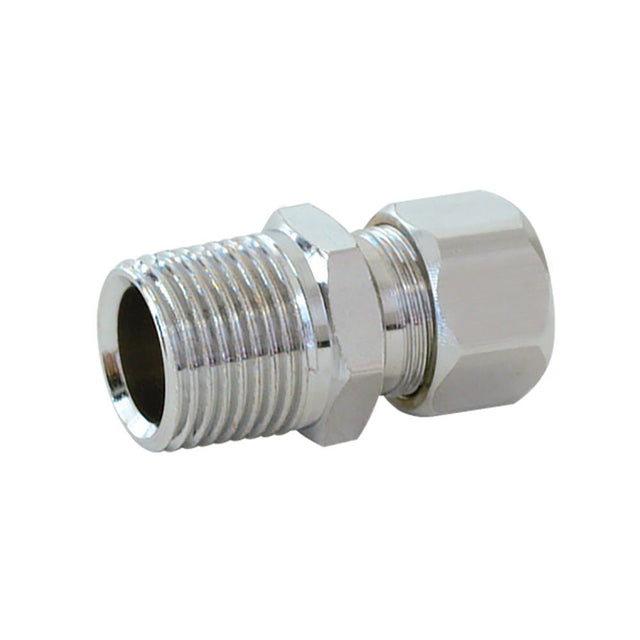 Eastman 25842LF 3/8 in. OD x 1/2 in. MIP Lead-Free Brass Chrome Plated Connector Fitting