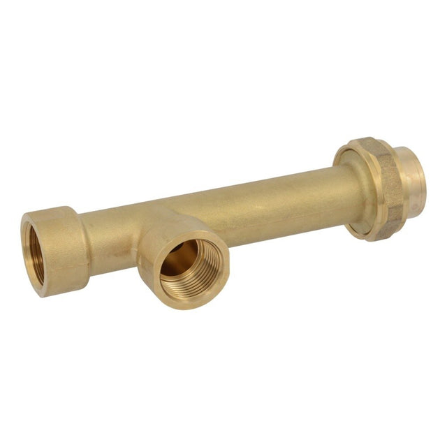 Eastman 26090Z 3/4 in DZR Brass Expansion Tank Tee with Swivel for Water Heater Systems
