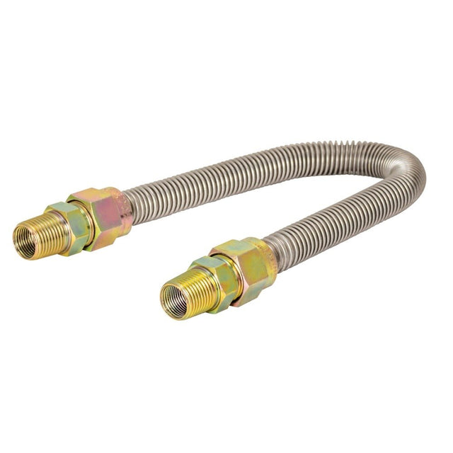 Eastman 30SS505048 5/8 in. OD x 48 in. Stainless Steel Gas Connector 1/2 in. MIP x 1/2 in. MIP