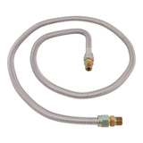 Eastman 30SS505072 5/8 in. OD x 72 in. Stainless Steel Gas Connector with 1/2 in. MIP x 1/2 in. MIP Ends