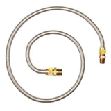 Eastman 30SS515072 5/8 in. OD 72 in. Stainless Steel Gas Connector with 1/2 in. FIP x 1/2 in. MIP Ends