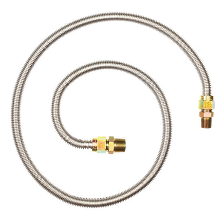 Eastman 30SS515072 5/8 in. OD 72 in. Stainless Steel Gas Connector with 1/2 in. FIP x 1/2 in. MIP Ends