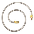 Eastman 30SS545072 5/8 in OD x 72 in Stainless Steel Gas Connector with 3/4 in MIP x 1/2 in MIP Ends