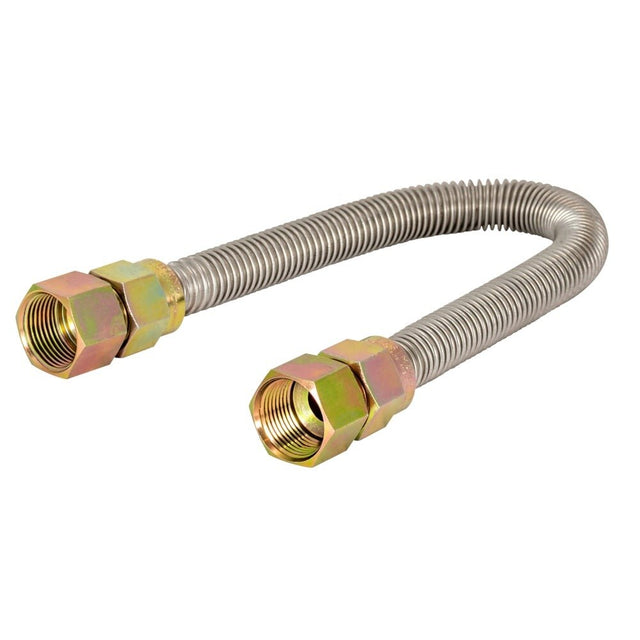 Eastman 30SS555548 5/8 in. OD x 48 in. Stainless Steel Gas Connector with 3/4 in. FIP x 3/4 in. FIP Ends