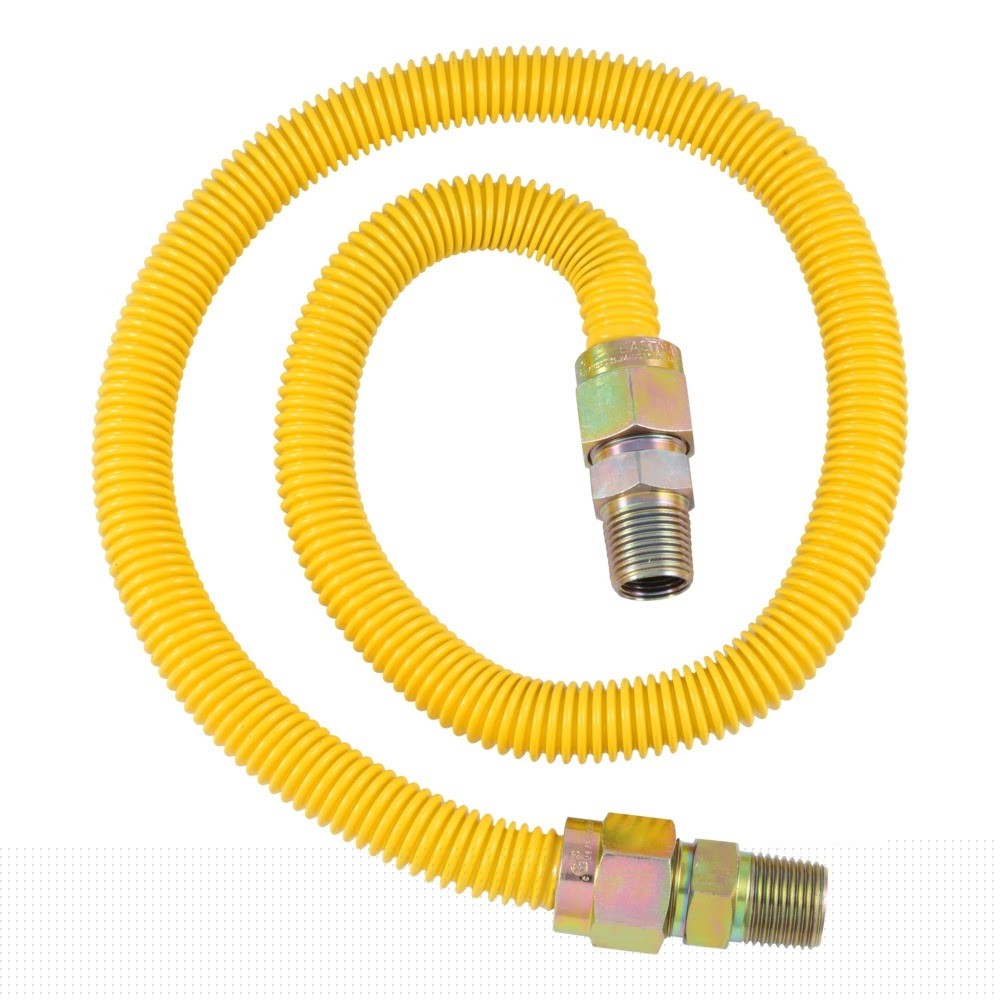 Eastman 30YE505036B 36 in. 5/8 in. OD Stainless Steel Gas Connector with 1/2 in. MIP Ends