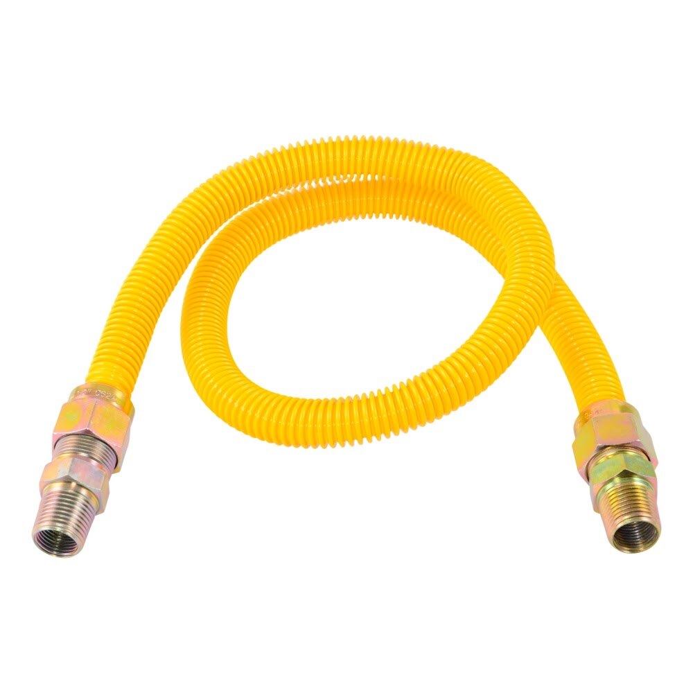 Eastman 30YE505036B 36 in. 5/8 in. OD Stainless Steel Gas Connector with 1/2 in. MIP Ends - 2
