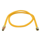 Eastman 30YE505072 5/8 in. OD x 72 in. Yellow Stainless Steel Gas Connector with 1/2 in. MIP Ends - 3